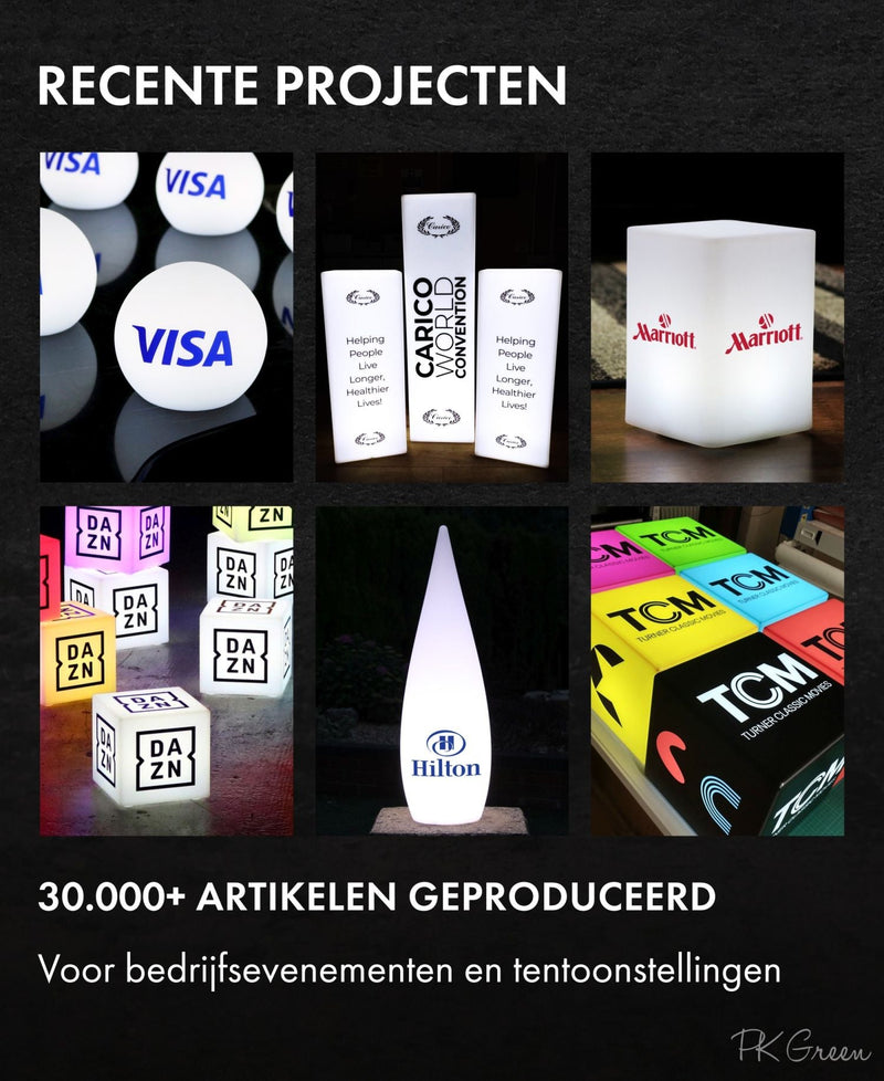 Op maat gemaakt bedrijfsmiddelpunt, ronde frameloze LED-lichtbak met logo voor conferentiesignalisatie, decor voor zakelijk evenement, prijsuitreiking