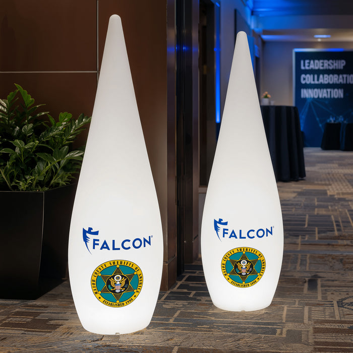 Grote gepersonaliseerde LED Vloerlamp, draadloze buitenverlichting, lichtbak, waterdruppel