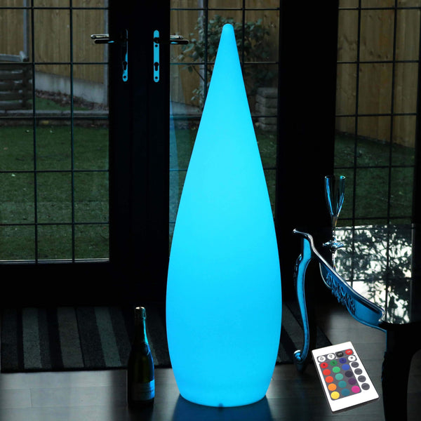 Grote design vloerlamp voor buiten, draadloos 120 cm RGB decoratief licht in meerdere kleuren