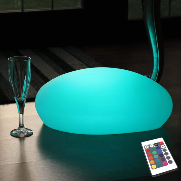 Decoratieve LED-tafellamp, draadloos tafelstuk met afstandsbediening, multicolor RGB-verlichting