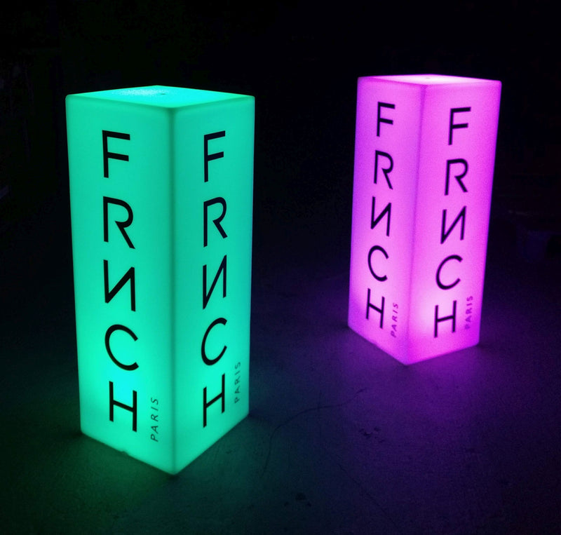 Branded Exhibition Expo Light Box, Outdoor Custom LED Column Plinth Pillar Corporate Event Logo Sign, Tall Frameless Conference Display Signage Cube