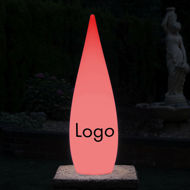 Op maat gemaakte Waterdrop-logo lightbox, vrijstaande ingangsdisplay voor zakelijk evenement, expo, tentoonstelling, bedrijfsevenement, conferentie