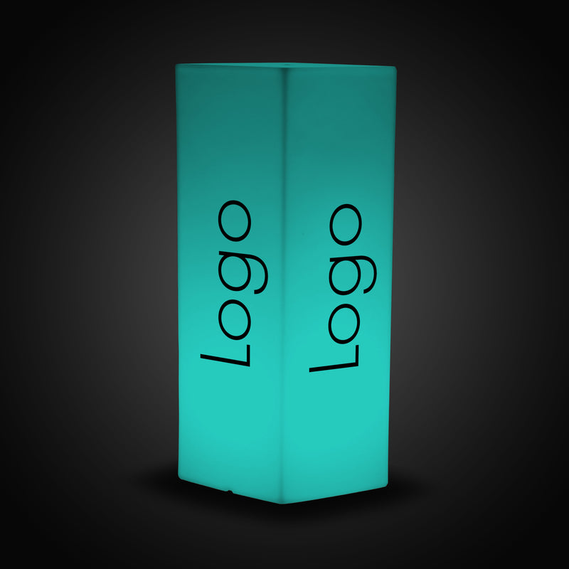 Branded Exhibition Expo Light Box, Outdoor Custom LED Column Plinth Pillar Corporate Event Logo Sign, Tall Frameless Conference Display Signage Cube