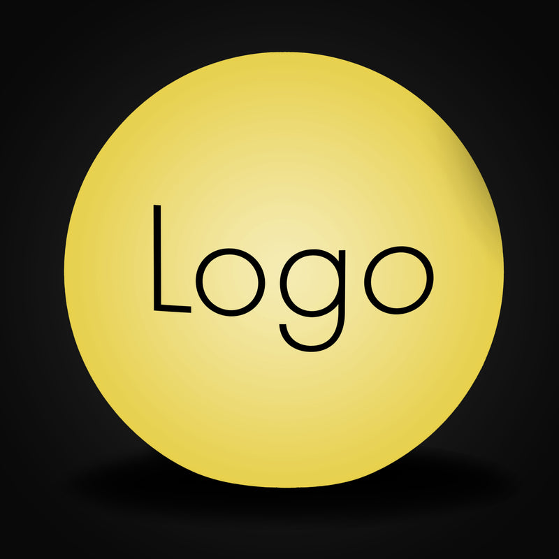 Op maat gemaakt bedrijfsmiddelpunt, ronde frameloze LED-lichtbak met logo voor conferentiesignalisatie, decor voor zakelijk evenement, prijsuitreiking