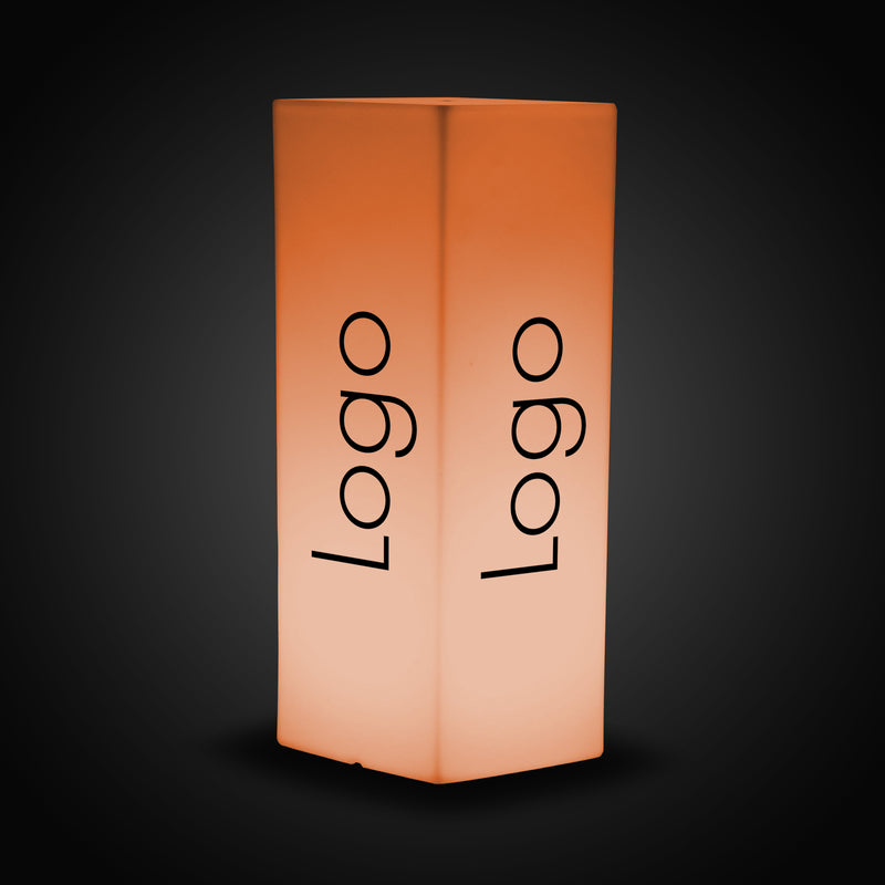 Expo-tentoonstelling Logo Light Box Sign, hoge verlichte, op maat gemaakte kolomplint met plintweergave voor bedrijfsevenementen, conferentiedecor