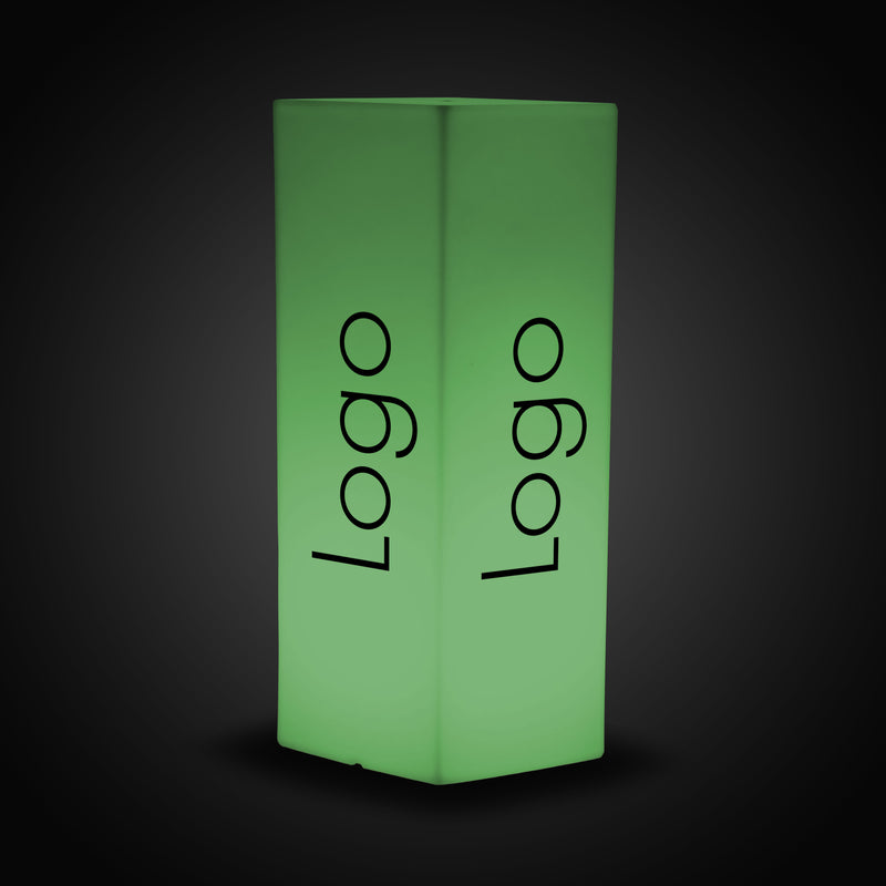 Branded Exhibition Expo Light Box, Outdoor Custom LED Column Plinth Pillar Corporate Event Logo Sign, Tall Frameless Conference Display Signage Cube