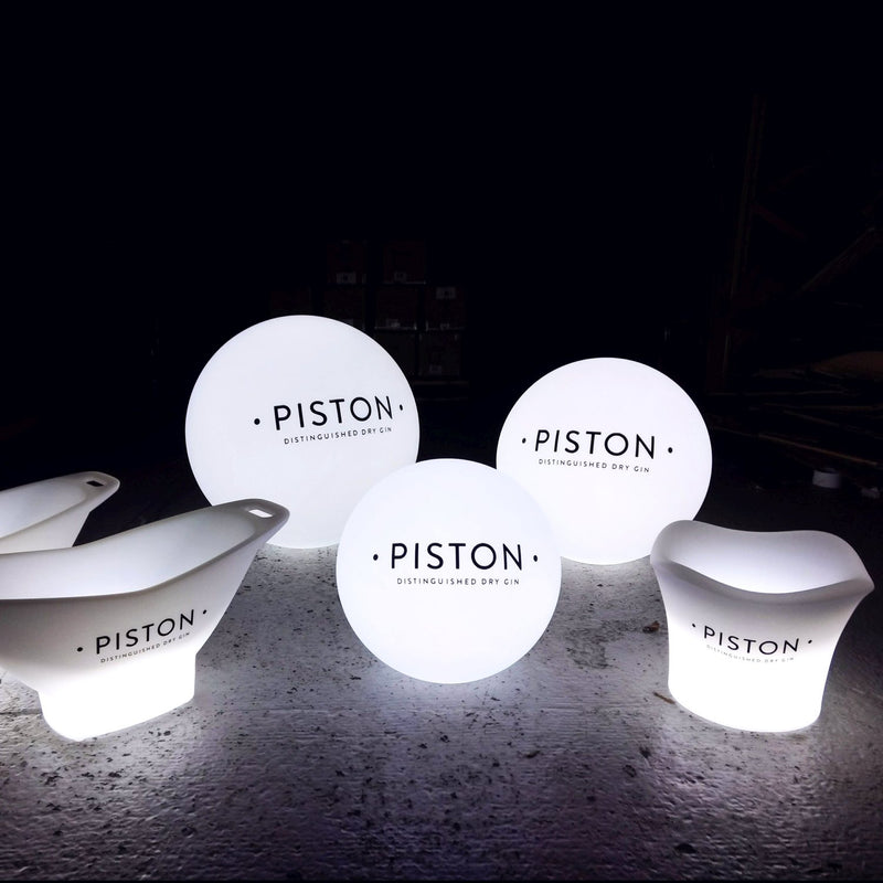 Op maat gemaakt bedrijfsmiddelpunt, ronde frameloze LED-lichtbak met logo voor conferentiesignalisatie, decor voor zakelijk evenement, prijsuitreiking