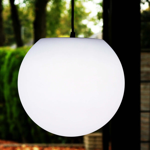 Ronde LED-hanglamp plafond 20 cm, met witte LED E27-lamp