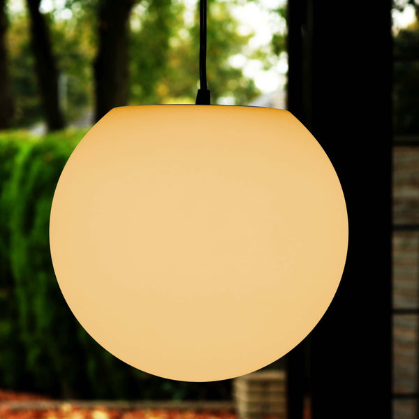 Hedendaagse ronde hanglamp, 30cm met warm witte E27 lamp