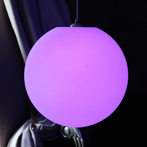 Multicolor LED hanglamp, 50cm bol hanglamp met RGB-afstandsbediening