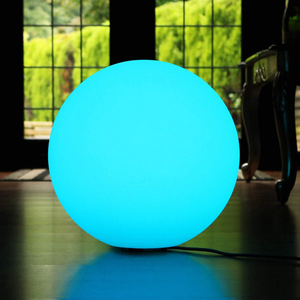 Meerkleurige led-bal vloerlamp met afstandsbediening, 50cm RGB bol orb-licht