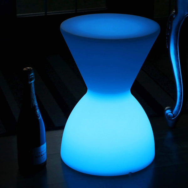 Led-drumkruk-zittafel, oplaadbare vloerlamp voor woonkamer, RGB-sensorische sfeerverlichting