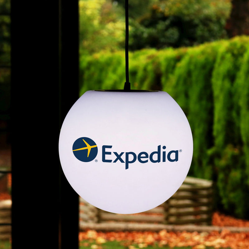Gepersonaliseerde E27 Hanglamp met merknaam, 20cm bol, verlichting met logo, lamp, licht