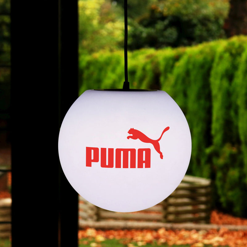 Gepersonaliseerde E27 Hanglamp met merknaam, 20cm bol, verlichting met logo, lamp, licht