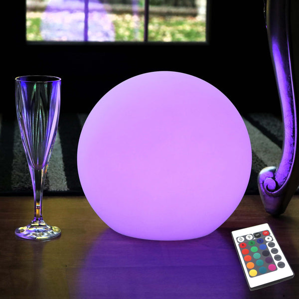 Tafellamp herlaadbaar, dimbare ronde LED met afstandsbediening 25cm