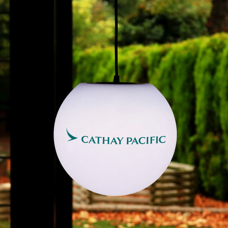 LED met merknaam, lichtbox, E27 plafondlamp met logo, 30cm bol, gepersonaliseerde E27 lamp