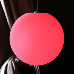 Groot veelkleurig rond hangend plafondlicht, 60 cm LED bol hanglamp, RGB-afstandsbediening