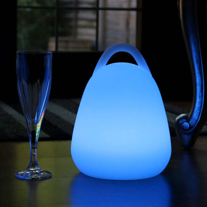 Oplaadbare veelkleurige LED-lantaarn voor buiten, tuinverlichting 23cm