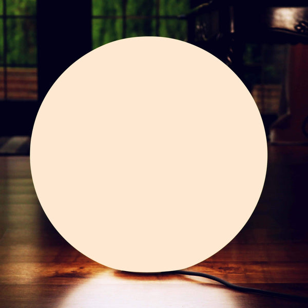 Moderne LED-vloerlamp, warmwitte E27-lamp, groot bollicht van 50 cm met bol