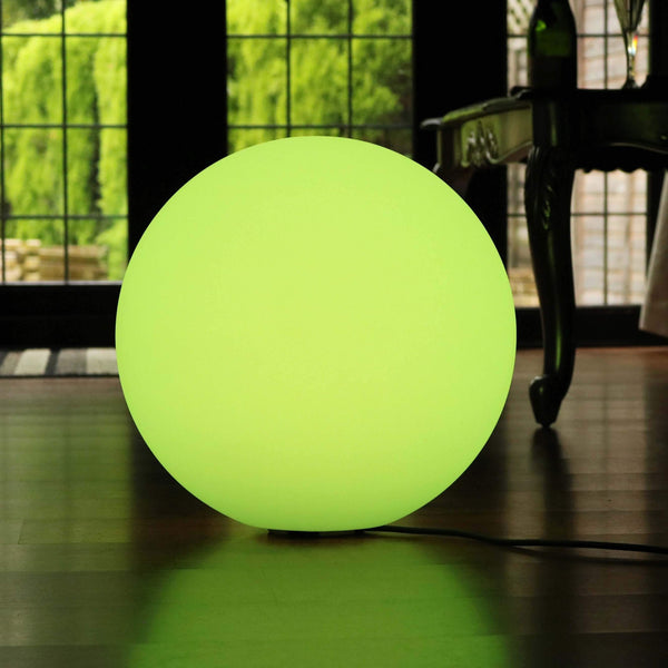 Meerkleurige led-bal vloerlamp met afstandsbediening, 50cm RGB bol orb-licht