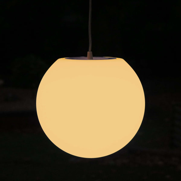 Hedendaagse ronde hanglamp, 30cm met warm witte E27 lamp