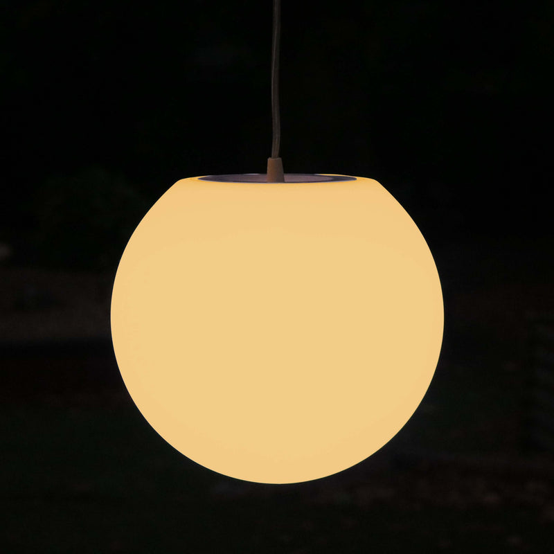 Hedendaagse ronde hanglamp, 30cm met warm witte E27 lamp