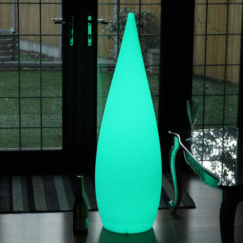 Grote design vloerlamp voor buiten, draadloos 120 cm RGB decoratief licht in meerdere kleuren