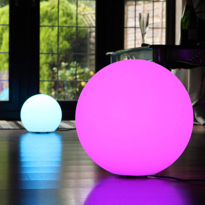 Meerkleurige led-bal vloerlamp met afstandsbediening, 50cm RGB bol orb-licht
