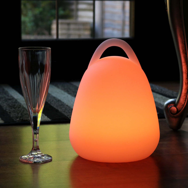Oplaadbare veelkleurige LED-lantaarn voor buiten, tuinverlichting 23cm