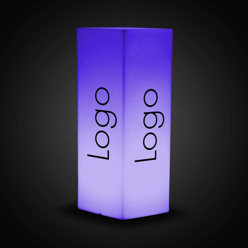 Branded Exhibition Expo Light Box, Outdoor Custom LED Column Plinth Pillar Corporate Event Logo Sign, Tall Frameless Conference Display Signage Cube