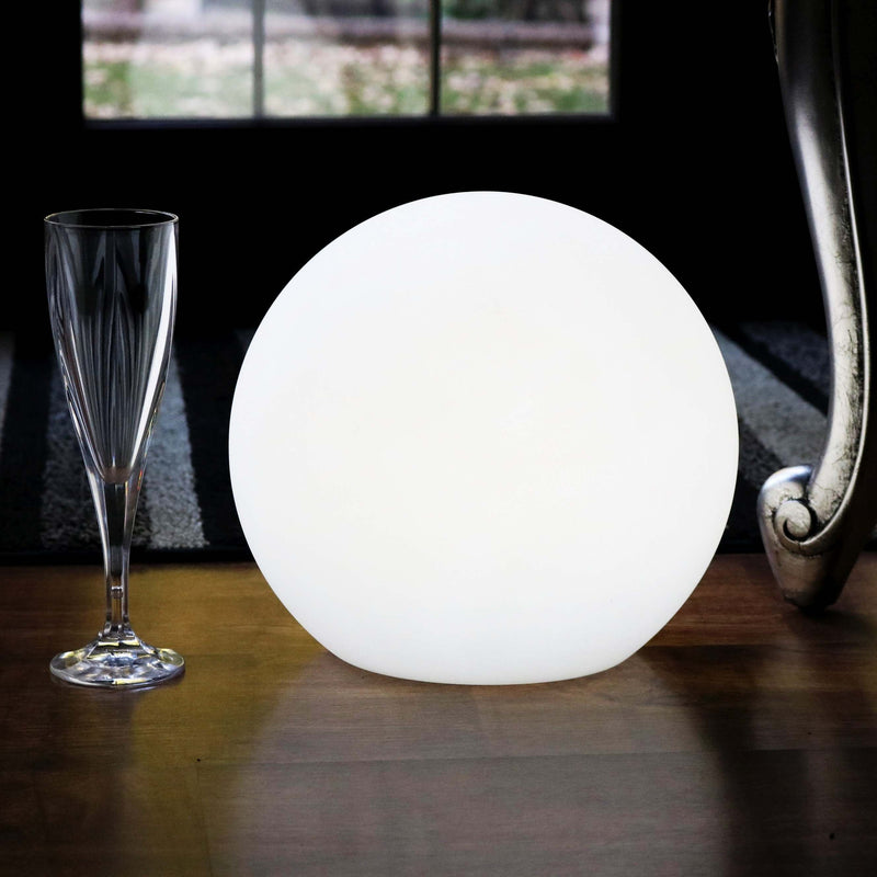 Tafellamp herlaadbaar, dimbare ronde LED met afstandsbediening 25cm