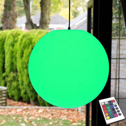 Veelkleurige hangende LED-lamp RGB voor buiten, 40cm, oplaadbaar