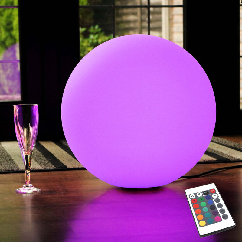 Rond LED-vloerlicht op netstroom, veelkleurige dimbare stalamp 40cm