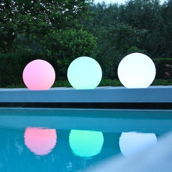 Groot drijvend LED vijverzwembadlicht, 60 cm bolvormige bollamp, waterdichte tuinverlichting buiten