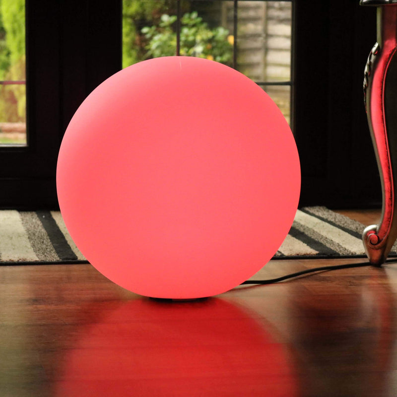 Meerkleurige led-bal vloerlamp met afstandsbediening, 50cm RGB bol orb-licht
