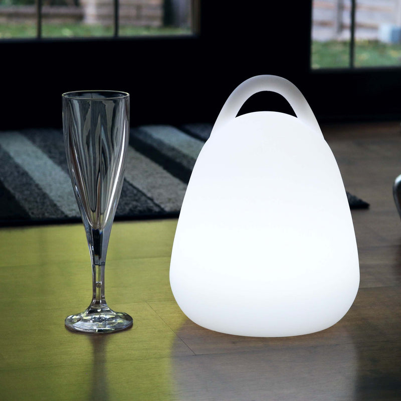 Oplaadbare veelkleurige LED-lantaarn voor buiten, tuinverlichting 23cm
