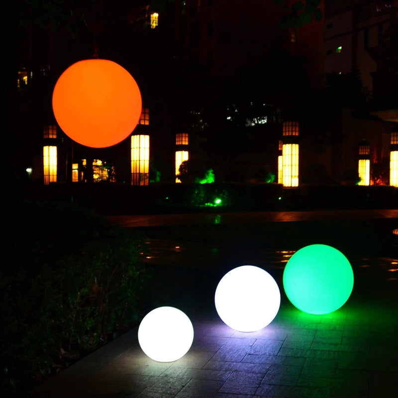 Groot drijvend LED vijverzwembadlicht, 60 cm bolvormige bollamp, waterdichte tuinverlichting buiten