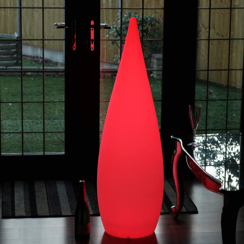 Grote design vloerlamp voor buiten, draadloos 120 cm RGB decoratief licht in meerdere kleuren
