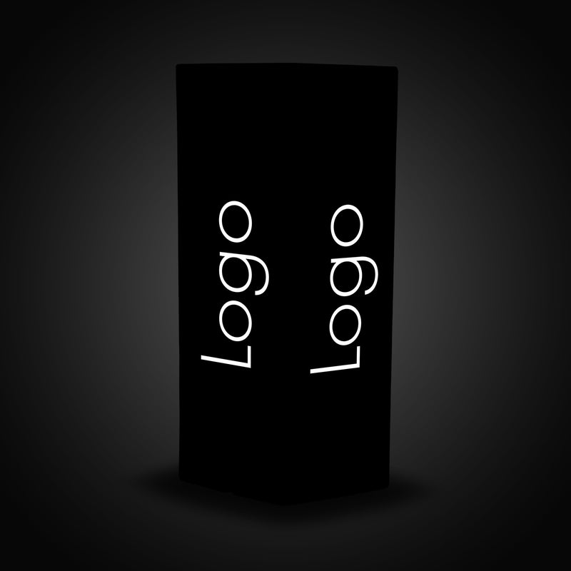 Branded Exhibition Expo Light Box, Outdoor Custom LED Column Plinth Pillar Corporate Event Logo Sign, Tall Frameless Conference Display Signage Cube