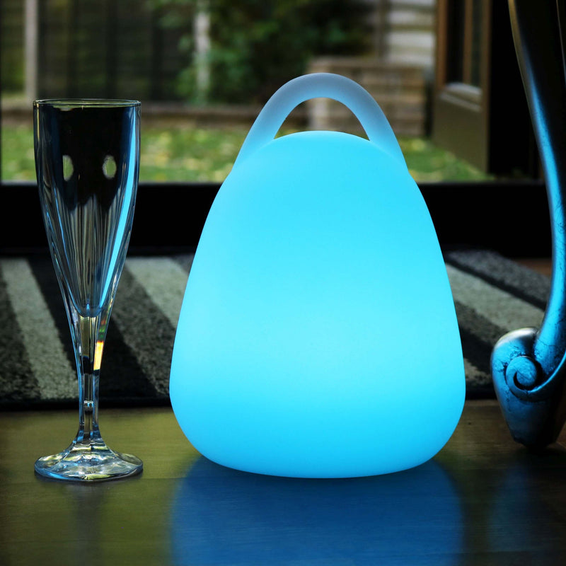 Oplaadbare veelkleurige LED-lantaarn voor buiten, tuinverlichting 23cm