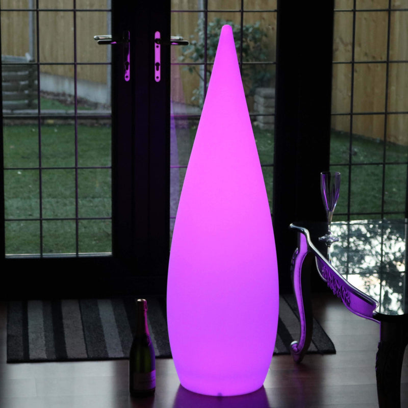 Grote design vloerlamp voor buiten, draadloos 120 cm RGB decoratief licht in meerdere kleuren
