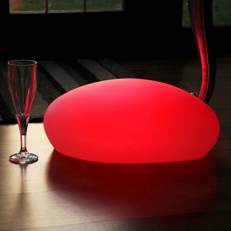 Decoratieve LED-tafellamp, draadloos tafelstuk met afstandsbediening, multicolor RGB-verlichting