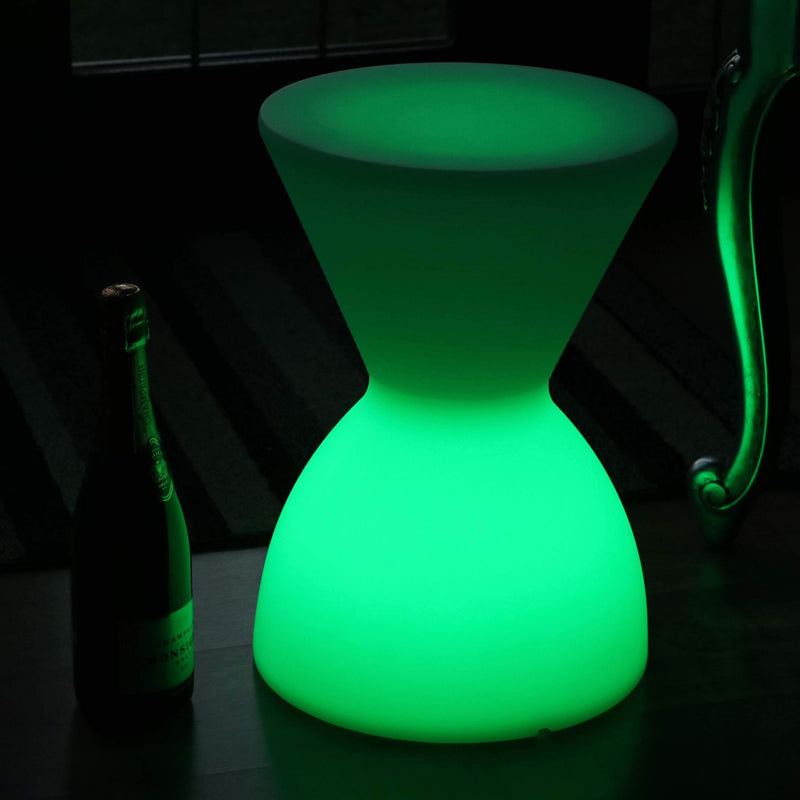 Led-drumkruk-zittafel, oplaadbare vloerlamp voor woonkamer, RGB-sensorische sfeerverlichting
