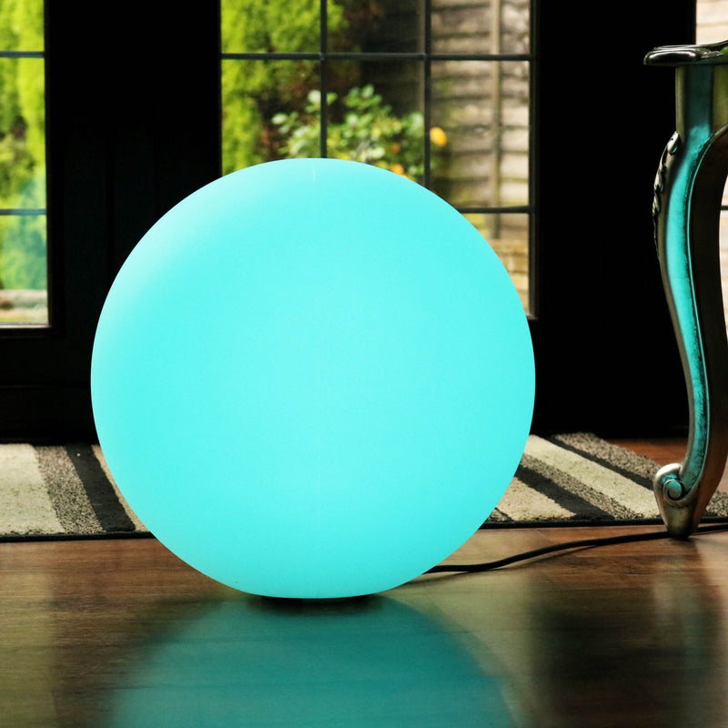 Rond LED-vloerlicht op netstroom, veelkleurige dimbare stalamp 40cm