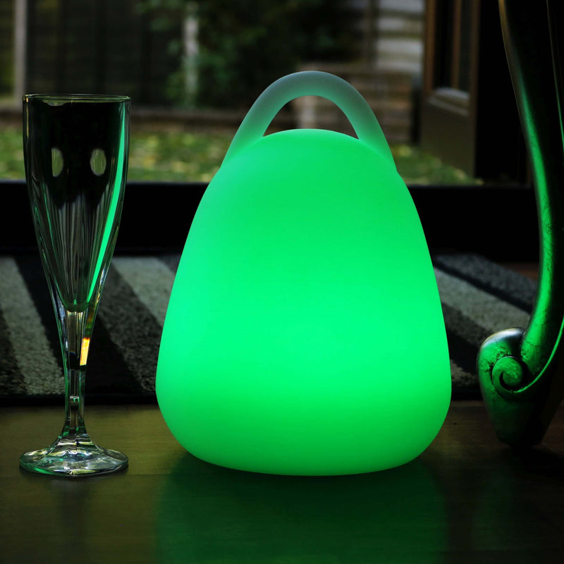 Oplaadbare veelkleurige LED-lantaarn voor buiten, tuinverlichting 23cm