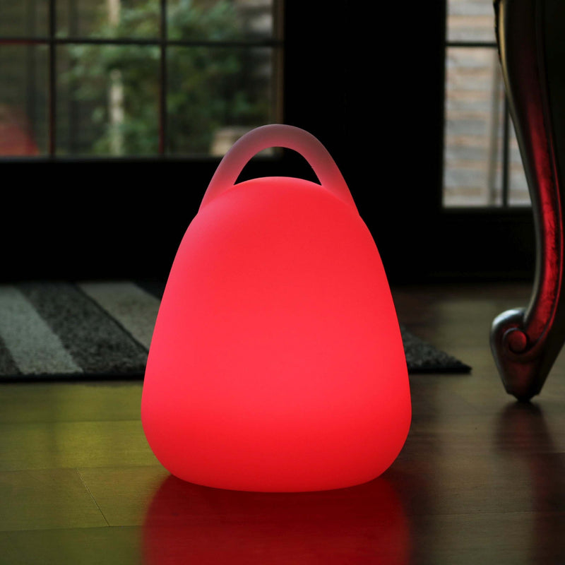 Oplaadbare veelkleurige LED-lantaarn voor buiten, tuinverlichting 23cm