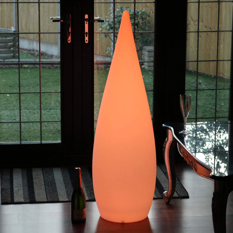 Grote design vloerlamp voor buiten, draadloos 120 cm RGB decoratief licht in meerdere kleuren