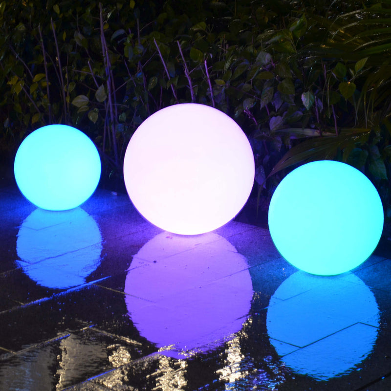 Zwembadlicht drijvend, LED-tuinverlichting rond, 30cm, IP67