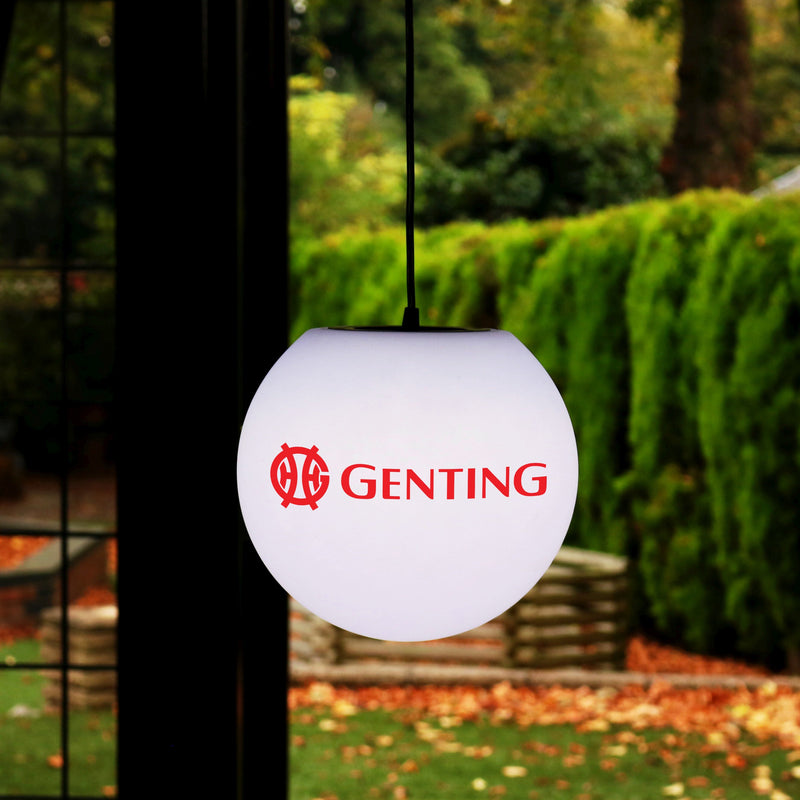 Gepersonaliseerde LED lichtbak rond, Backlit Bol Plafondlamp met merk of logo, merknaam verlichting