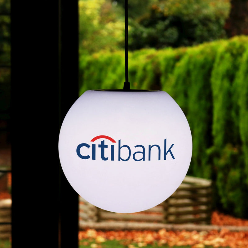 Gepersonaliseerde LED lichtbak rond, Backlit Bol Plafondlamp met merk of logo, merknaam verlichting